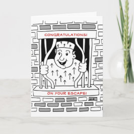 Herzlichen Glückwunsch Escape Verlassend Karte
