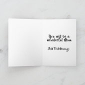 Herzlichen Glückwunsch Expectant Mama Card Karte (Innenseite)