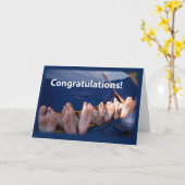 Herzlichen Glückwunsch Feet Karte (Gelbe Blume)