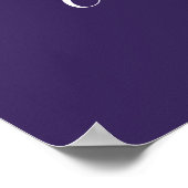 Herzlichen Glückwunsch Foto Lila Graduation Party Poster (Ecke)