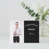 Herzlichen Glückwunsch Foto und Jahr Postkarte (Stehend Vorderseite)