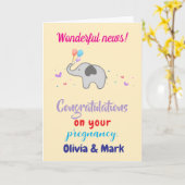 Herzlichen Glückwunsch, Frau Präsidentin, Karte (Gelbe Blume)