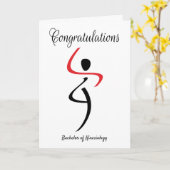 Herzlichen Glückwunsch für Bachelor Kinesiology Karte (Gelbe Blume)