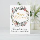 Herzlichen Glückwunsch für das Rente (Stehend Vorderseite)