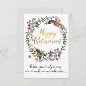 Herzlichen Glückwunsch für das Rente (Vorne/Hinten)