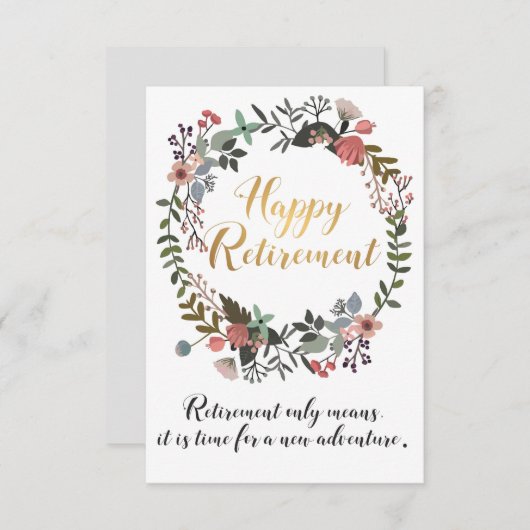 Herzlichen Glückwunsch für das Rente (Vorne/Hinten)