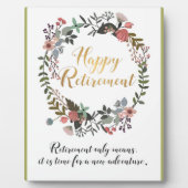 Herzlichen Glückwunsch für das Rente Fotoplatte (Vorderseite)