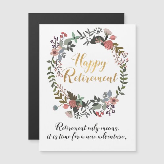 Herzlichen Glückwunsch für das Rente Magnetkarte (Vorne/Hinten)