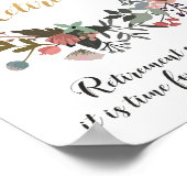 Herzlichen Glückwunsch für das Rente Poster (Ecke)