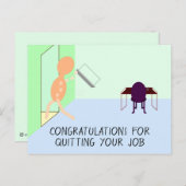 Herzlichen Glückwunsch für die Aufgabe Ihres Auftr Postkarte (Vorne/Hinten)