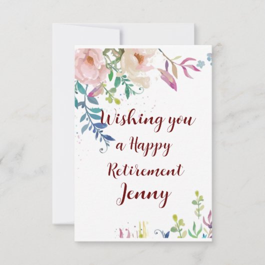 Herzlichen Glückwunsch für die Pension Floral Wwün (Vorderseite)