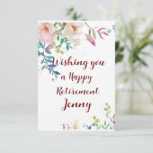 Herzlichen Glückwunsch für die Pension Floral Wwün (Stehend Vorderseite)