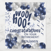 Herzlichen Glückwunsch für die Seeschifffahrt Weinetikett (Einzelnes Label)