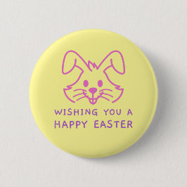Herzlichen Glückwunsch für einen schönen Osterhase Button