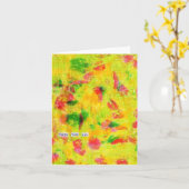 Herzlichen Glückwunsch für Ihr Leben Karte (Gelbe Blume)