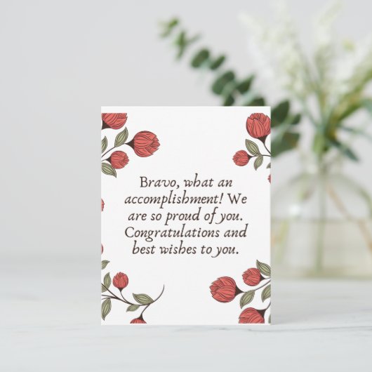 Herzlichen Glückwunsch für Ihre Akquisition Dankeskarte (Stehend Vorderseite)