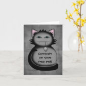 Herzlichen Glückwunsch für neues Haustier Karte (Gelbe Blume)