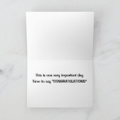 **Herzlichen Glückwunsch für Sie!!!!!** Karte (Innenseite)