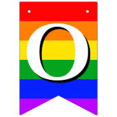 Herzlichen Glückwunsch Gay Pride Rainbow Bunting Wimpelkette (Zweite Fahne)