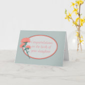 Herzlichen Glückwunsch Geburt der Tochter Karte (Gelbe Blume)