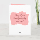 Herzlichen Glückwunsch Geburtstag 30 heute fügen F Karte (Rückseite)