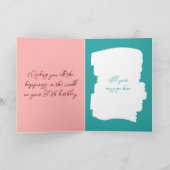 Herzlichen Glückwunsch Geburtstag 30 heute fügen F Karte (Innenseite)