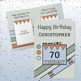 Herzlichen Glückwunsch Geburtstag 70 heute hinzufü Karte