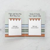 Herzlichen Glückwunsch Geburtstag 70 heute hinzufü Karte (Innenseite)