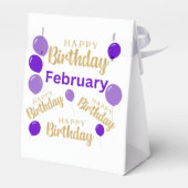 Herzlichen Glückwunsch Geburtstag Februar Geburtst Geschenkschachtel (Rückseite)