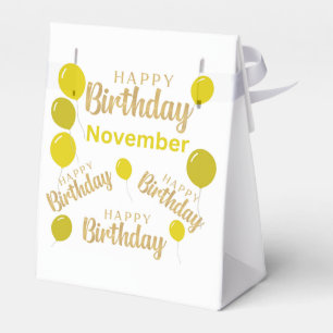 Herzlichen Glückwunsch Geburtstag November Geburts Geschenkschachtel