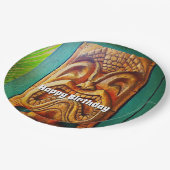 Herzlichen Glückwunsch Geburtstag Vintag Retro-Hol Pappteller (Schrägansicht)