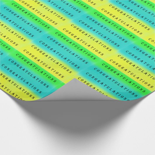 Herzlichen Glückwunsch Geschenk Wrap Geschenkpapier (Ecke)