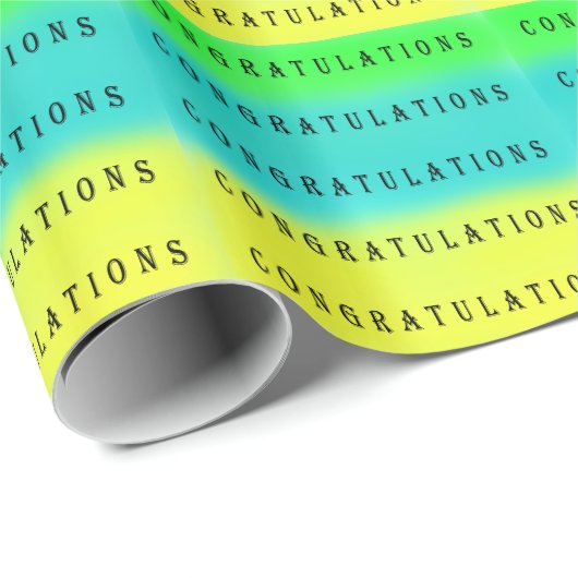 Herzlichen Glückwunsch Geschenk Wrap Geschenkpapier (Rolleneckpunkt)