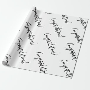 Herzlichen Glückwunsch Geschenk Wrap Luxuriöse H Geschenkpapier