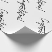 Herzlichen Glückwunsch Geschenk Wrap | Luxuriöse H Geschenkpapier (Ecke)