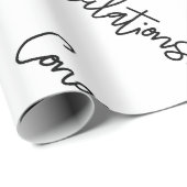 Herzlichen Glückwunsch Geschenk Wrap | Luxuriöse H Geschenkpapier (Rolleneckpunkt)