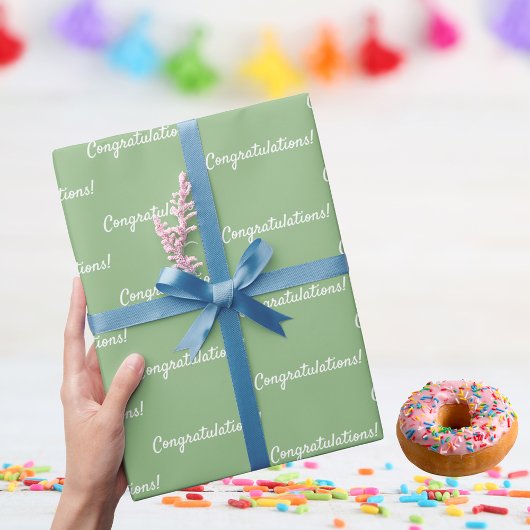 Herzlichen Glückwunsch! Geschenkpapier