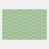 Herzlichen Glückwunsch! Geschenkpapier Set (Vorderseite 2)