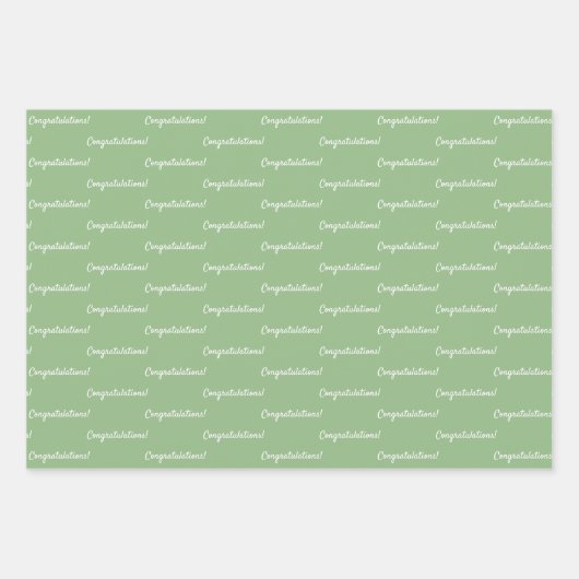 Herzlichen Glückwunsch! Geschenkpapier Set (Vorderseite 2)