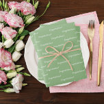 Herzlichen Glückwunsch! Geschenkpapier Set<br><div class="desc">Elegante,  klassische Party-Packpapiere. Ein weißer weißer Hintergrund. Text: Herzlichen Glückwunsch!</div>