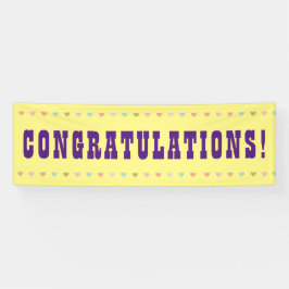 Herzlichen Glückwunsch - Giant Word auf einem Bann Banner