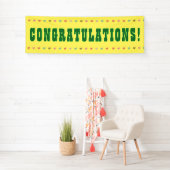 Herzlichen Glückwunsch - Giant Word auf einem Bann Banner (Insitu)