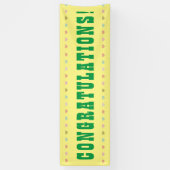 Herzlichen Glückwunsch - Giant Word auf einem Bann Banner (Vertikal)