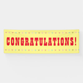 Herzlichen Glückwunsch - Giant Word auf einem Bann Banner