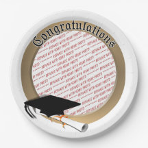 "Herzlichen Glückwunsch! Gold Abschluss Foto Frame