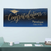 Herzlichen Glückwunsch Gold Confetti Abschluss zur Banner (Messe)