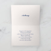 Herzlichen Glückwunsch Grad. Benutzerdefinierte Ka Karte (Innenseite)