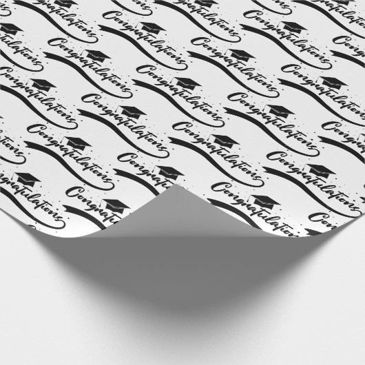 Herzlichen Glückwunsch grad Geschenkpapier (Ecke)