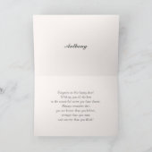 Herzlichen Glückwunsch Grad. Graues Zickzack Muste Karte (Innenseite)