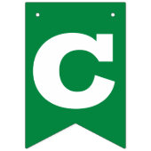 Herzlichen Glückwunsch Grad Green Wimpelkette (Zweite Fahne)